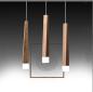 Preview: 360Home Dezent minimalisierte LED-Pendelleuchte Holz design für das Esszimmer